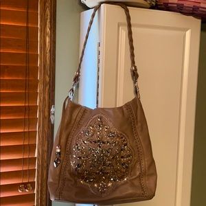 Brighton jeweled leather bag